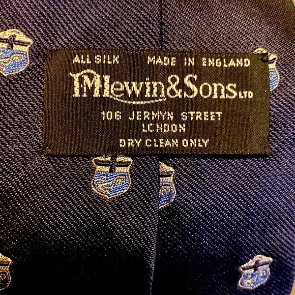💯% Silk Tie by T.M. Lewin & Sons of London